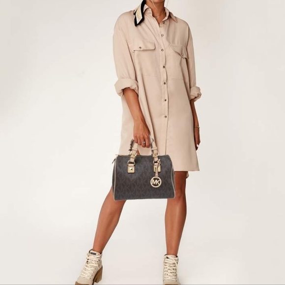 MICHAEL Michael Kors Brown/Beige Signature Coated Canvas - Picture 2 of 16